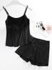 Sommer Sexy Hosenträger Pyjamas Weibliche Süße Dünne Ice Silk Shorts Weste Seide Zwei-stück Set_voghion.com