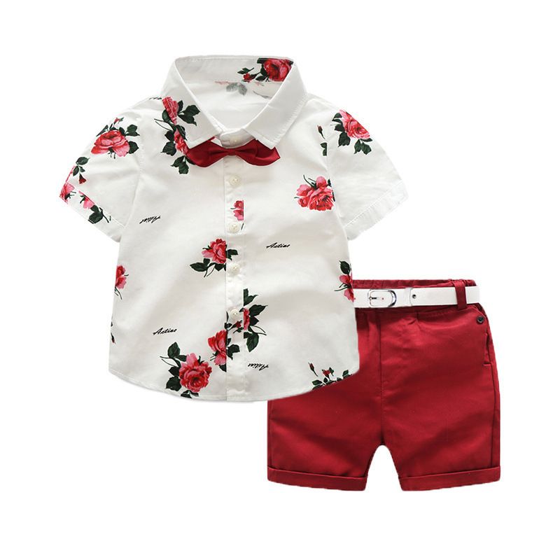 Kinder-Spot-Ethno-Baby-Jungen-Herrenanzug, Kinderkleidung, Blumenanzug, Baumwolle_voghion.com