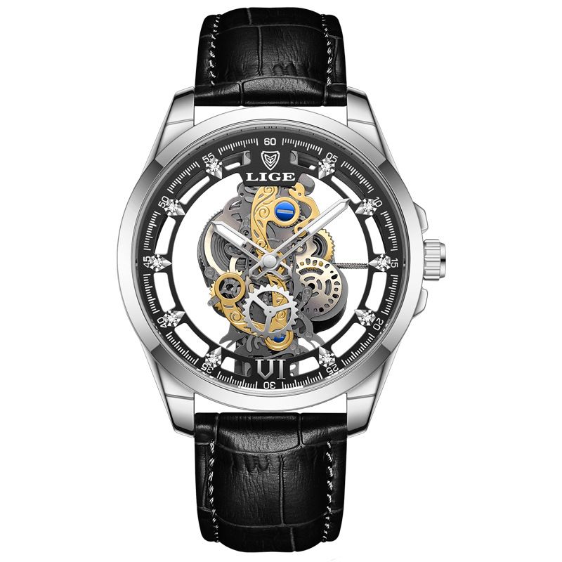 Quartz For Men's Fashion Trends, Niche Adult Hollow Steel Strip Models, Waterproof Watches_voghion.com