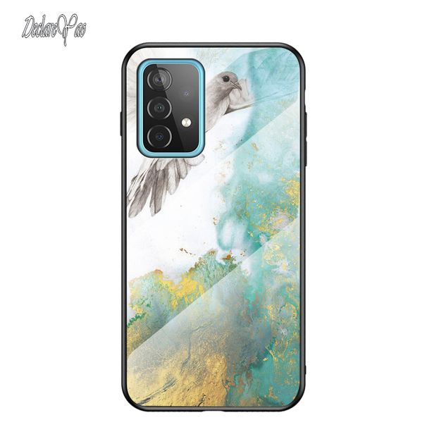 A73 A53 dangtelis DECLAREYAO kieto stiklo Coque, skirtas Samsung Galaxy A33 A03S A03 Core A03 dėklui silikoninis rėmas plonas grūdintas stiklas_voghion.com