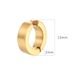 Trendy Korean Punk Style Men's No-Hole Round Stainless Flat Clips No Piercing Titanium Steel Earrings Small Ear_voghion.com