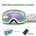 Óculos de esqui infantis esféricos com dupla camada antiembaçante, para crianças de 6 a 14 anos._voghion.com