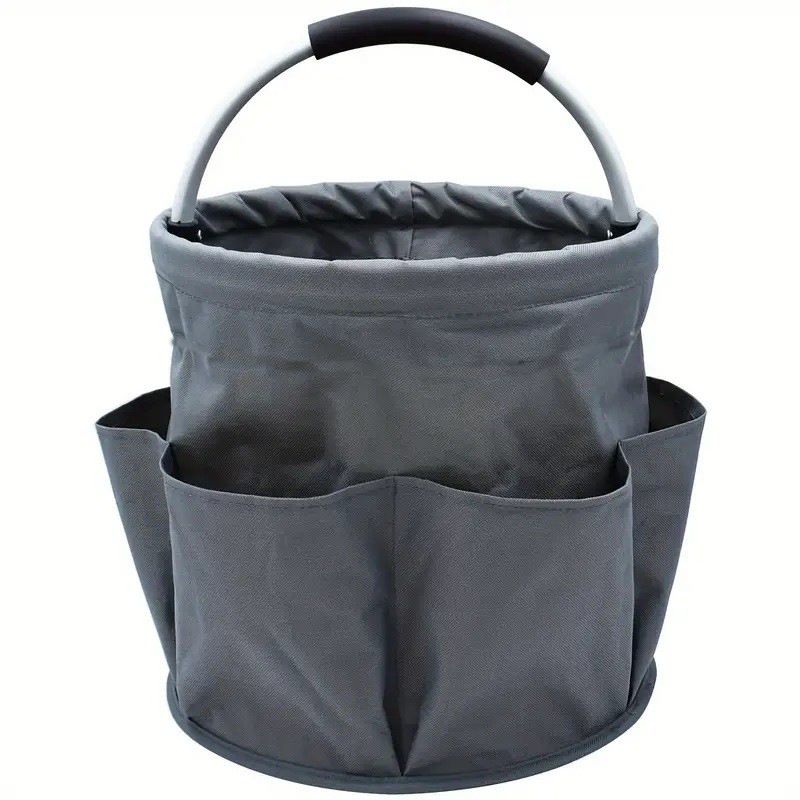 Portable Foldable Picnic Basket Garden Tool Basket Outdoor Handheld Basket Travel Storage Washbag Garden Storage Basket_voghion.com