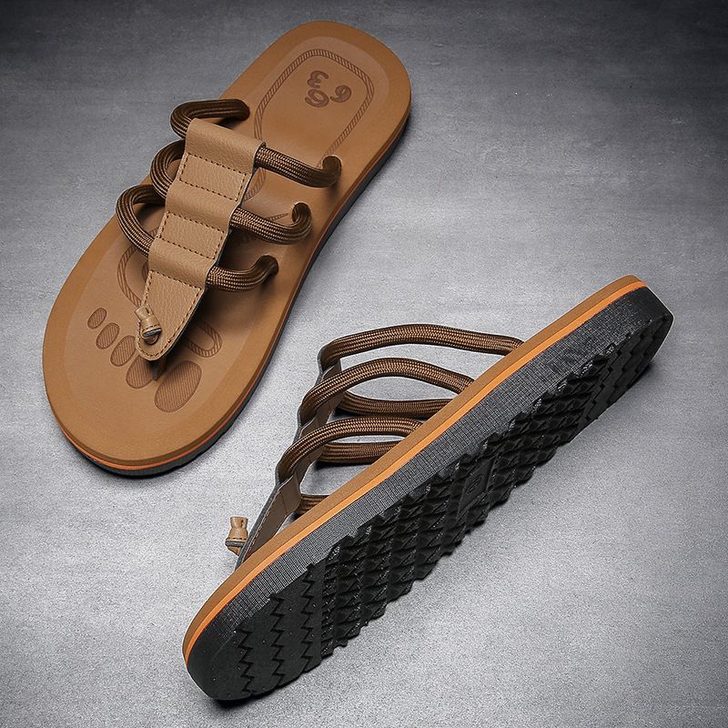 2025 Summer New Flip-Flops Non-Slip Outdoor EVA Slippers Men's Casual Beach Sandals Slide_voghion.com