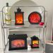 ins Winter Simulated Flame Fireplace Electronic Atmosphere Room Desktop Ornament Christmas Decorative Lamp_voghion.com