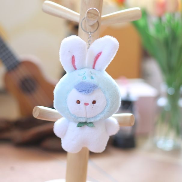 Keychain Adorable Plush Bunny Cute Rabbit Bag Charm Soft Animal Stuffed Doll_voghion.com
