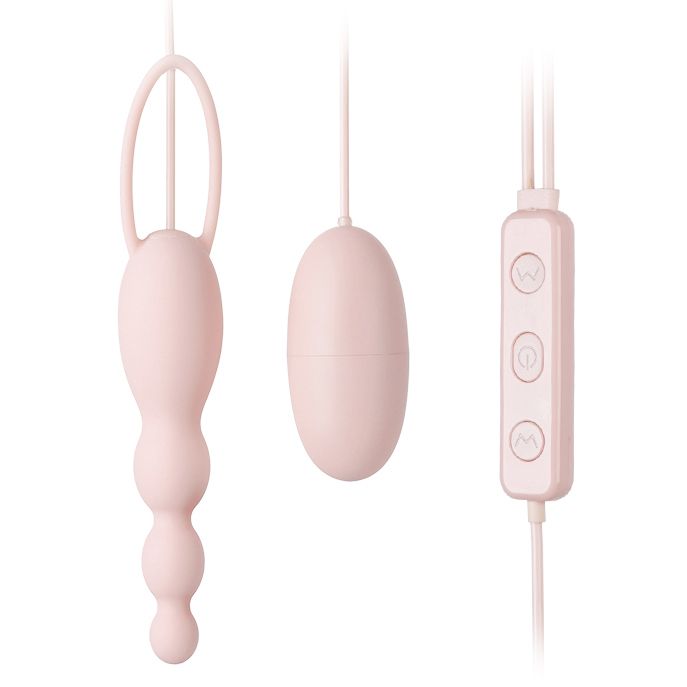 Œuf vibrant 2 en 1 à 10 modes, boule vaginale, télécommande sans fil, jouet sexuel vibrant pour femmes, stimulation anale du point G et du clitoris_voghion.com