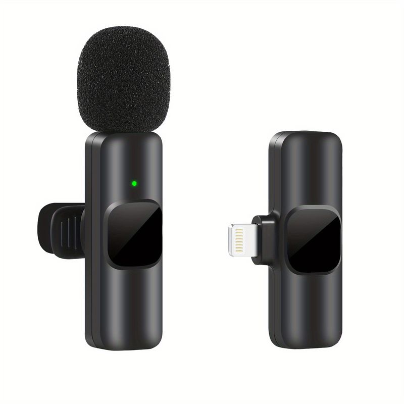 Live Equipment Integrated collar clip microphone K9 radio outdoor live broadcast anchor recording equipment wireless collar clip microphone one to two_voghion.com