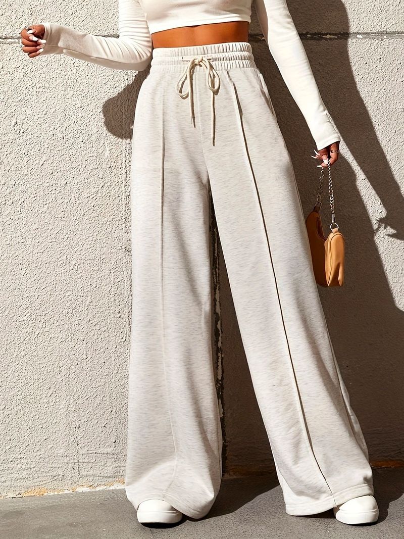 Women's Clothing women's casual sweatpants wide leg pants mopping pants_voghion.com