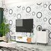 New Black And White Circle Bedroom Living Room Removable Decorative Waterproof Self-adhesive Wallpaper_voghion.com