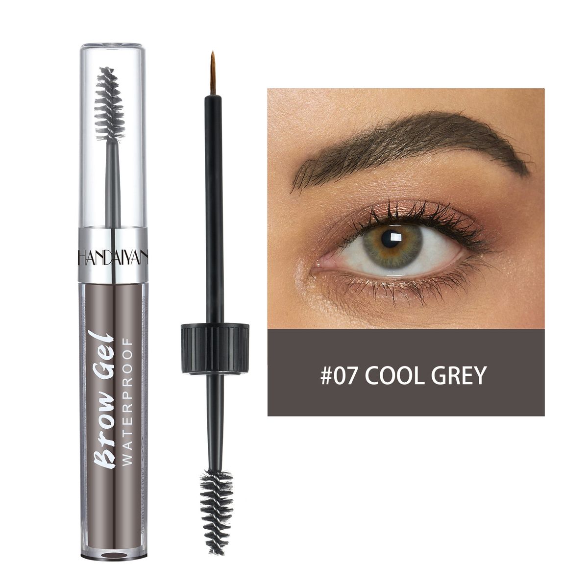 Crème colorante pour sourcils 8 couleurs - Waterproof et longue tenue, couleur 3D naturelle, formule résistante à la décoloration_voghion.com