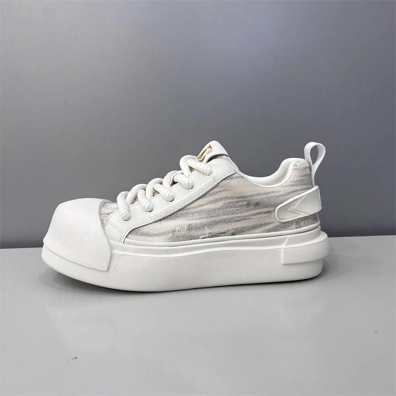 2025 Frühling Dickbesohlte Breite Version Herren Casual Einfache Höhe Erhöhende Schuhe_voghion.com