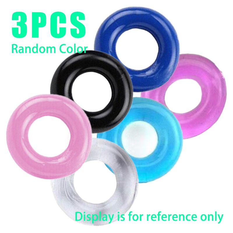 3Pcs Silicone Durable Adult Men Ejaculation Delay Rubber Rings Enlargement Toys For Male Sex Dick Ring Penises Ring Cocks Ring_voghion.com