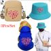 3Pcs/Set Animal Kangaroo Purple Stars Print Bag Hat, Winter Soft And Warm Comfortable Bag Hat Suitable For Outdoor Travel With Pets, Durable Pet Gear_voghion.com