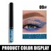Perlglanz-Eyeliner, flüssiger Lidschatten mit Blitzfarbe und Pailletten, wasserfester, wischfester Eyeliner_voghion.com