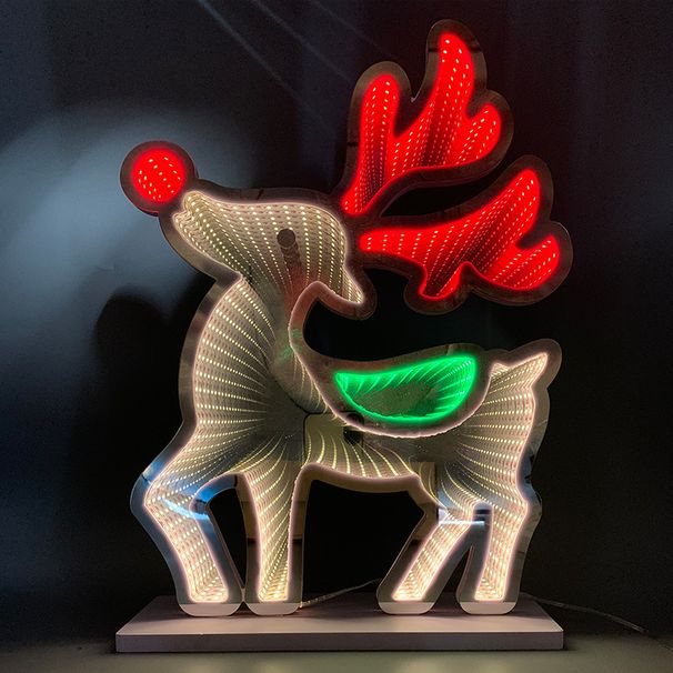 New LED Tunnel Daytime Ambient Creative Gift Thousand Layer Mirror Abyss Decorative Light_voghion.com