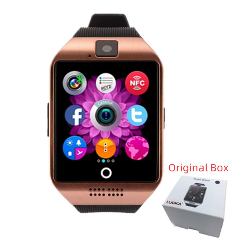 Pametna ura Q18 s kartico SIM Bluetooth Call Connected Ženska ročna ura Moška športna ura s števcem korakov Pametna ura Whatsapp_voghion.com