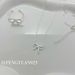 Souchuang S Pure Silver Bow Necklace For Women, Clavicle Chain, Light Luxury Niche Design Pendant, Layered Combination_voghion.com