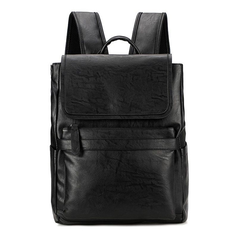 Sac à dos Portable en cuir PU pour hommes, grande capacité, pour affaires, loisirs, voyage, nouvelle collection printemps et automne 2024_voghion.com