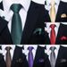 Unisex Polyester 8cm mode heren stropdas vierkante manchet driedelige set_voghion.com