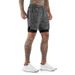 Schnelltrocknende Trainingsshorts für Herren – 2-lagiger Hybrid für Fitnessstudio und Strand mit Netzfutter (Basketball, Gewichtheben und Laufen, Design ohne Logo)_voghion.com