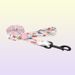 New Design Peach Pattern Adjustable Dog Accessories Neck Collar Leash Pet Supplies_voghion.com