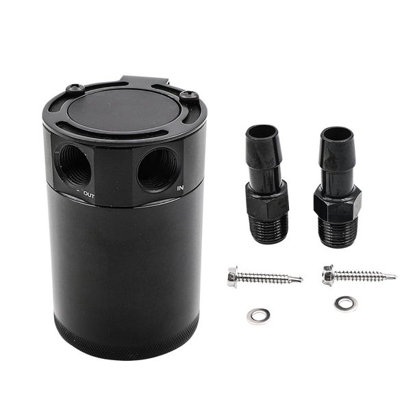 Ricambi auto due fori vaso olio traspirante con filtro aria auto modificato vaso olio traspirante vaso circolazione gas di scarico canale a doppio flusso elevato_voghion.com