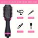 Forrólevegős kefe, 4 az 1-ben teljes testű hajszárító kefe, negatív ionos hajszárító fésű, szalon hajformázó kefe, hajegyenesítéshez, göndörítéshez és szárításhoz_voghion.com