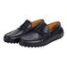 Unschlagbare Qualität Herren Business Schwarz Echtes Loafer, Französisches Kalbsleder, Weich Bequem Innen Und Außen, Trendy Formelles Leder_voghion.com