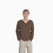 MTLCLOTHES Men's Clothing|Korean Version Ins Fashion Irregular Collar 272g Lazy Style Casual Knitted Sweater Top_voghion.com