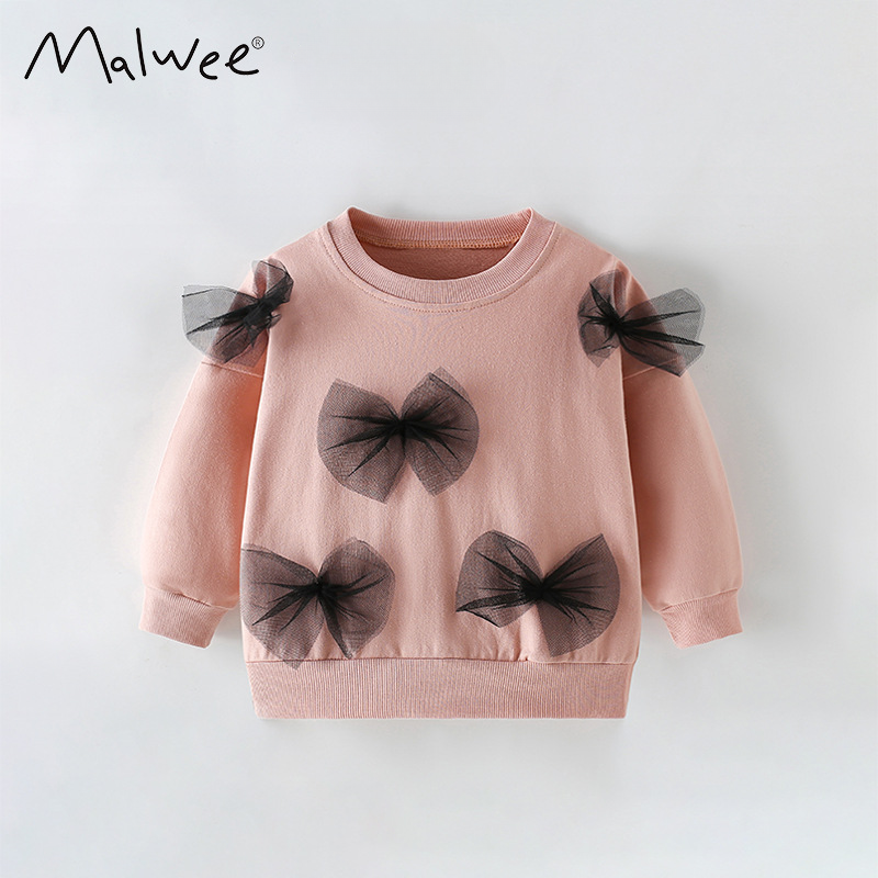 Malwee Gs' Sweatshirt Autumn Winter New Style Small And Medium Children Round Neck Long Sleeve Pullover Cute Little_voghion.com