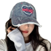 washed Denim Women's Baseball Cap, Embossed Wide-brimmed Duck Tongue Cap, Large Head Circumference, 2025 Spring And Summer New_voghion.com