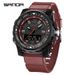 Sleek Dual Display Digital Watch With Night Light & Waterproof - Multifunctional Student Watch For Men And Women Dual Display Electronic Watch_voghion.com