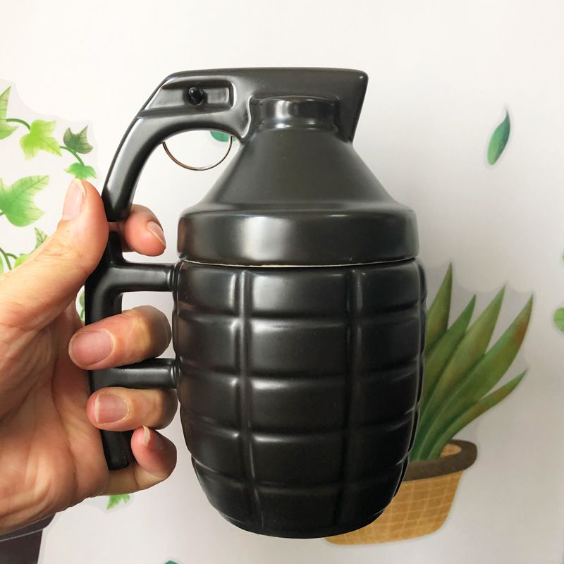 Becher personalisierte Militär-Enthusiasten Granate Bombe Keramik Kaffee Wasser Tasse Geschenk für Freund_voghion.com