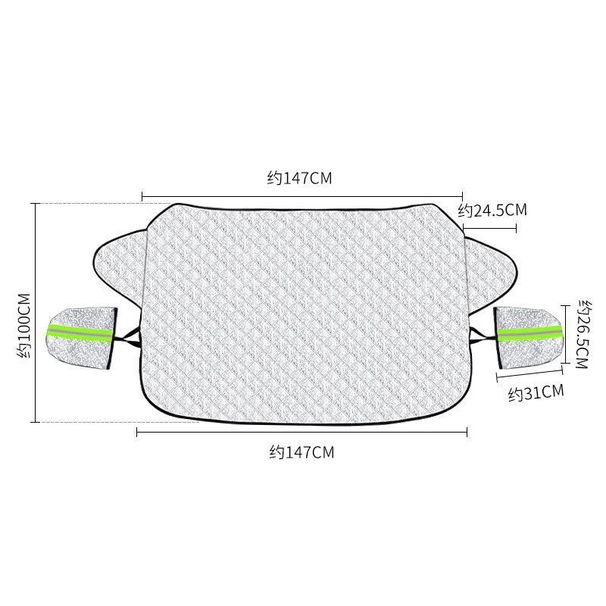 Thickened car frost shield Frost shield Front windshield to protect against winter snow shield_voghion.com