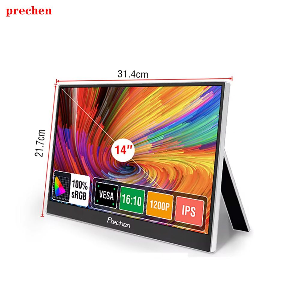 Pantalla de extensión de computadora para teléfono móvil portátil de 14 a 15,6 pulgadas con pantalla táctil de cristal líquido_voghion.com