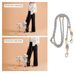 10-in-1 Multi-Functional Dog Leash, Black And White/Turquoise_voghion.com
