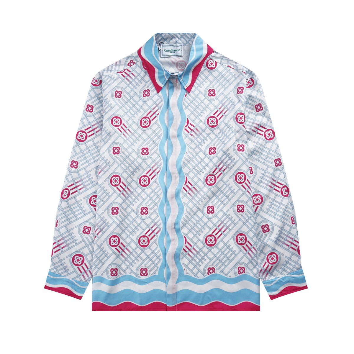 Men's Long Sleeve Printed Beach Shirt Cardigan CASA_voghion.com