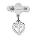 Sterling Silver Rhodium-plated And Vermeil Cross Dangle Pin_voghion.com