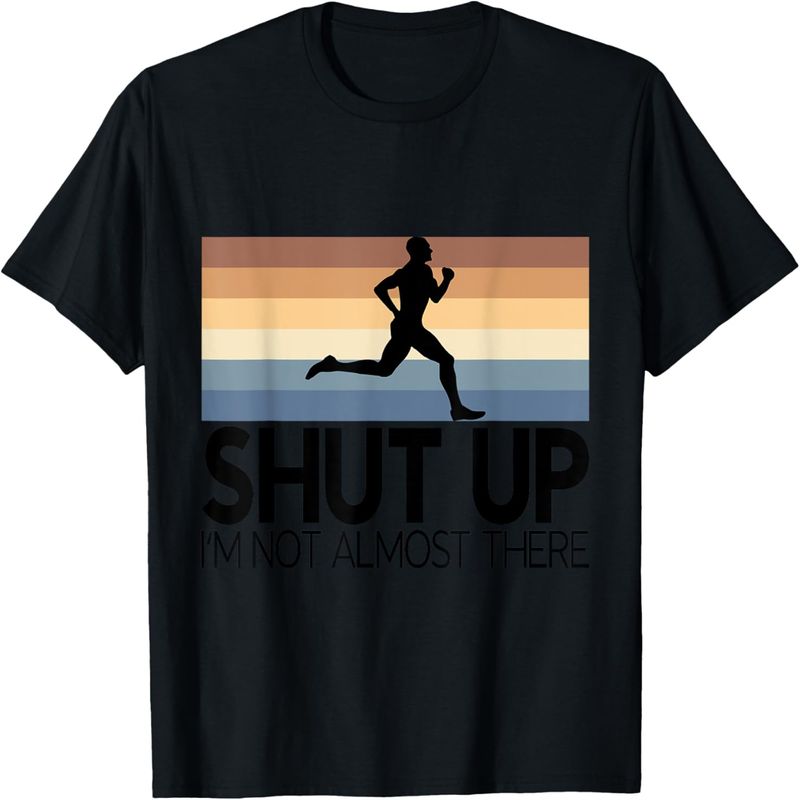 Löpare, löpare, kul, t-shirt med tryck._voghion.com