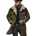 Bomberjacke im Wildleder-Look für Herren – Wintertauglicher Mantel mit Reißverschluss und mehreren Taschen (100 % Polyester) – Slim Fit für Freizeit und Pendler_voghion.com