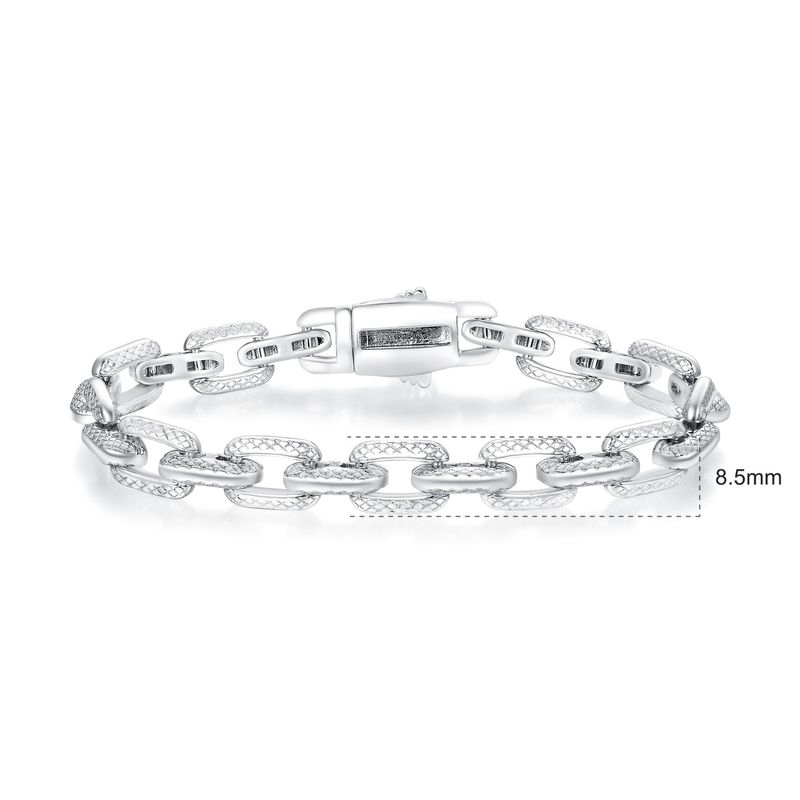 Pulseira de tênis cubana com incrustação de zircônia, design resistente de 9 mm, joia elegante e durável para qualquer ocasião_voghion.com