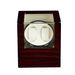 Double Watch Winder Automatic Rotation Wood Display Case Storage Organizer_voghion.com