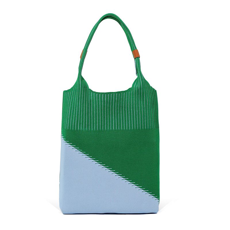 Schlichte, modische, gewebte Handtasche mit Armband, 2024 Schultertasche mit großer Kapazität, Reisemode für Damen, Freizeittasche_voghion.com