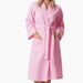 Waffle Soft Knit Lightweight Kimono Bathrobe Women's Soft_voghion.com