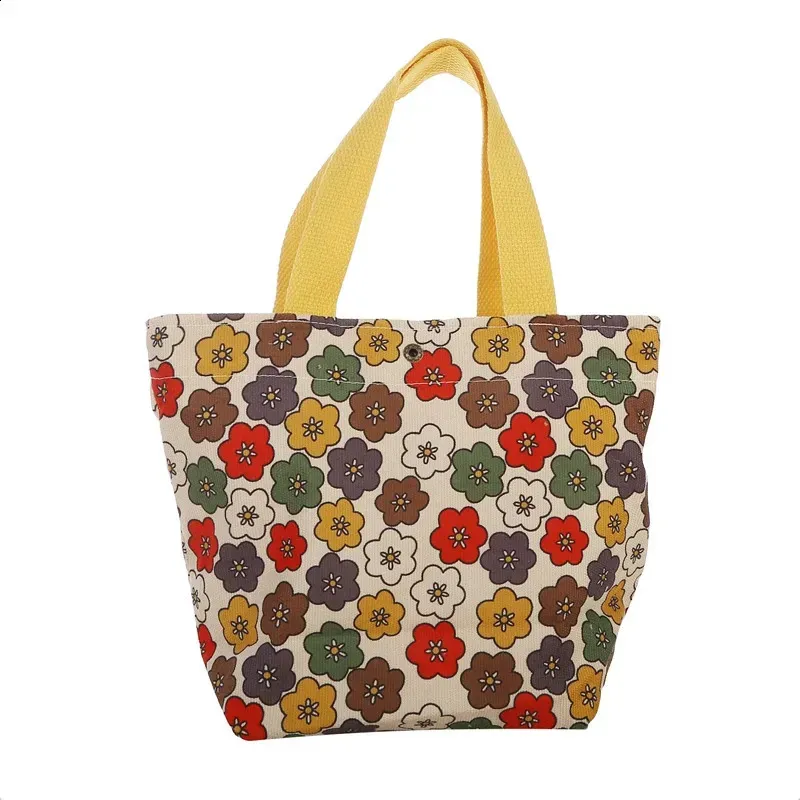 Borsa a mano in velluto a coste da donna, retrò, multifunzionale, personalizzata, regalo per il pranzo, per pendolari, studenti, Bento 250318l_voghion.com