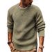 Men's Chunky Knit Sweater – Oversized Winter Pullover With Color-Block Design For Streetwear & Casual Wear_voghion.com