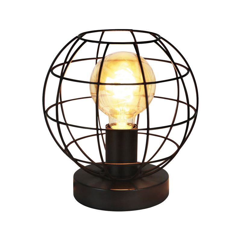 Tischlampe Vintage Tischleuchte Schwarz - E27 Industrial Nachttischlampe Max 40W Aus Metall Für Wohnzimmer Kinderzimmer Schreibtisch Schlafzimmer_voghion.com