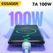 Essager 7A 100W Type C Huaweii Honor 88W PD Fast Charging Charger USB A Data Cord Cable For Xiaomi Oneplus Samsung_voghion.com