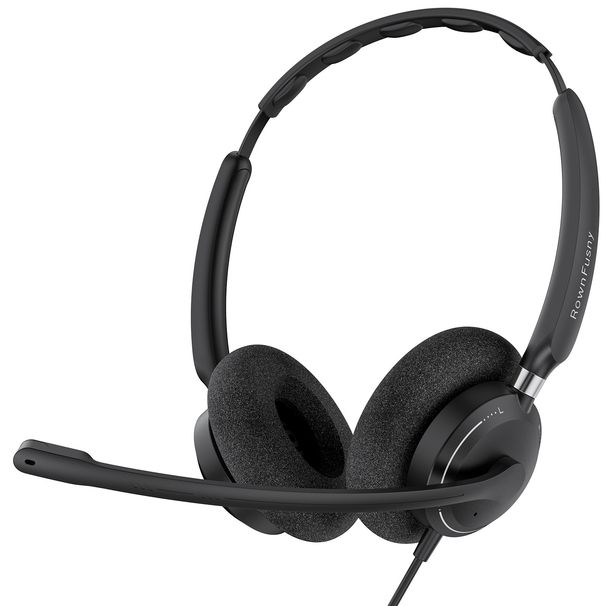 Professional USB Computer Headset With Noise-Canceling Mic, Lightweight Design & All-Day Comfort, Wired Headphones For Office & Remote Work_voghion.com